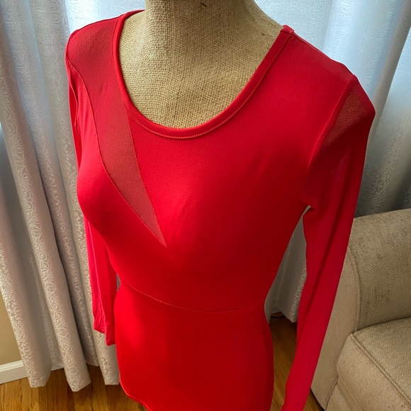 CHARLOTTE RUSEE MESH CUTOUT DRESS - Picture 2 of 4